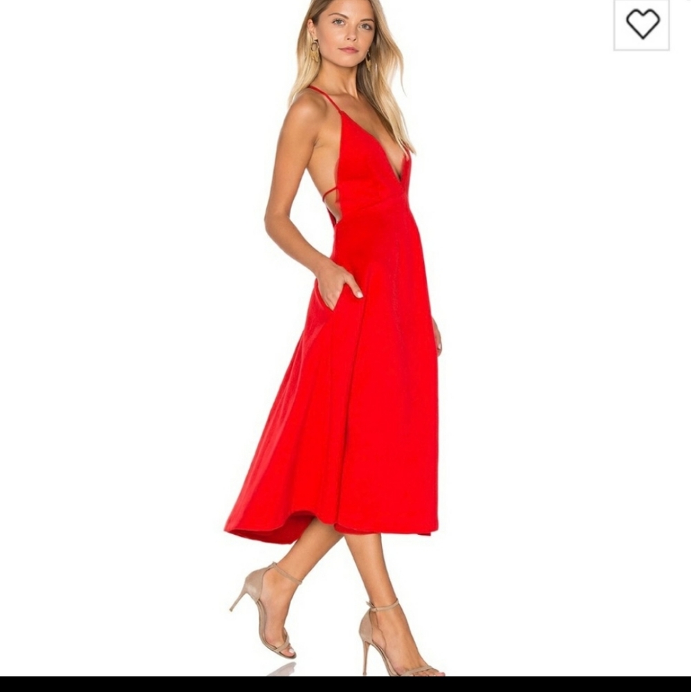 Vivan Chan Magda Dress in Red